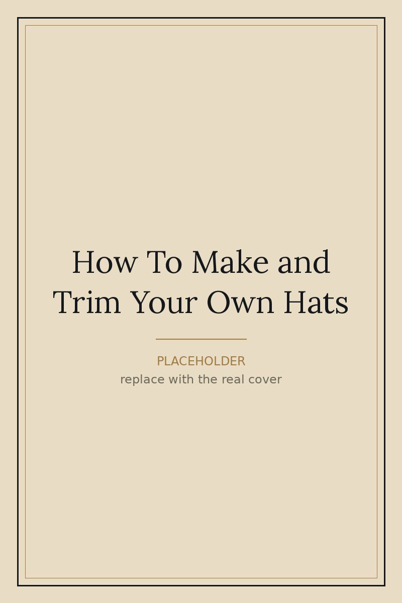 Cover of How To Make and Trim Your Own Hats
